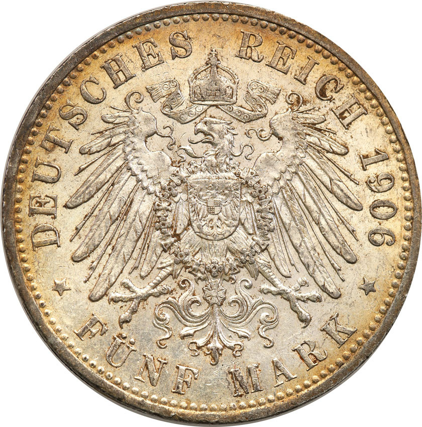 Niemcy, Prusy. 5 marek 1906 A